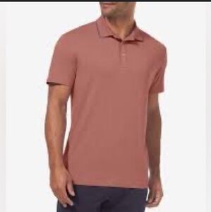 Tommy John Light Mahogany Polo Shirt Comfortable Classic